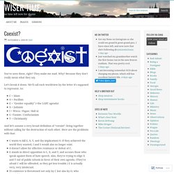 Coexist? « Wiser Time