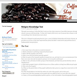 A blog about atheism, best served with friends over coffee