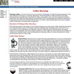 Coffee Brewing - CoffeeResearch.org