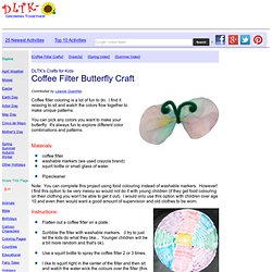 DLTK's Coffee Filter Butterfly Craft