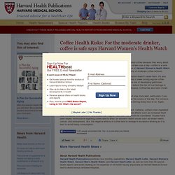 Coffee Health Risks