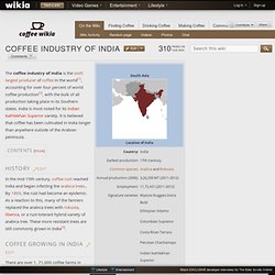 Coffee industry of India - The Coffee Wiki