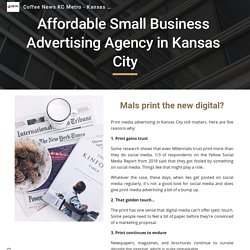 Coffee News KC Metro - Print media advertising in Kansas City