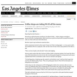 Coffeehouses unplugging Internet access to reconnect with customers - latimes.com