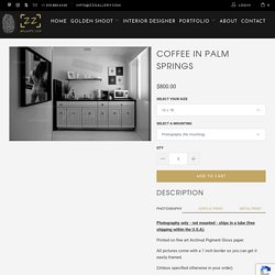 COFFEE IN PALM SPRINGS Black & White