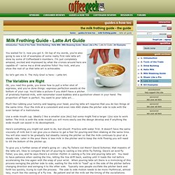 Latte Art Guide