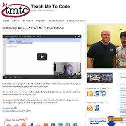 CoffeeScript Basics – A Teach Me To Code Tutorial