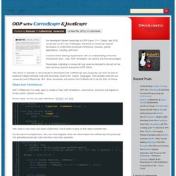 OOP with CoffeeScript & JavaScript