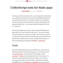 CoffeeScript tests for Rails apps - Arkency Blog