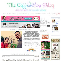 CoffeeShop CutOuts 2: Decorative Digital Brads!