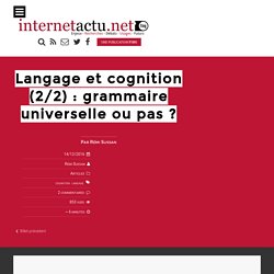 Langage et cognition (2/2) : grammaire universelle ou pas ?