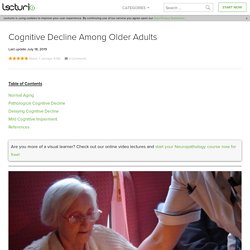 Cognitive Decline Among Older Adults