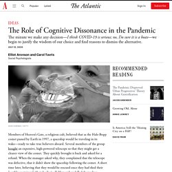 The Role of Cognitive Dissonance in the Pandemic