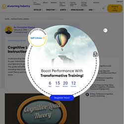 Cognitive Load Theory And Instructional Design