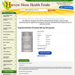 Cognitive Nutrition Piracetam 800 mg 120 capsules - Cognitive Nutrition