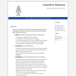 Cognitive Robotics » Systems