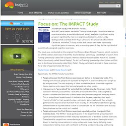 Cognitive Training, Brain Test - The IMPACT Study