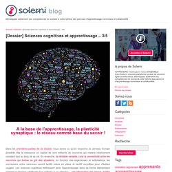[Dossier] Sciences cognitives et apprentissage – 3/5 - le blog de Solerni – plateforme de MOOCs