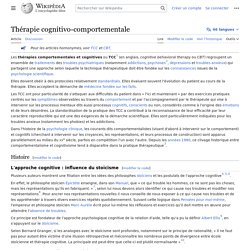 Psychothérapie cognitivo-comportementale — Wikipédia
