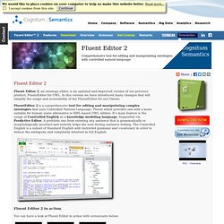 Fluent Editor 2 - Ontology Editor