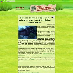 Gérance Ecovie : coopérer et cohabiter autrement en région lausannoise - smala - zen3
