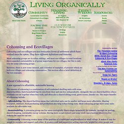 Cohousing and ecovillages