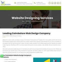 Web Design Company In Coimbatore, eCommerce Website Development