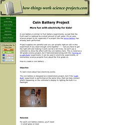 Coin Battery Project
