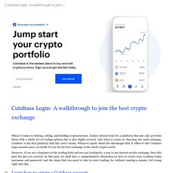 Coinbase Login- A walkthrough to join the best crypto exchange