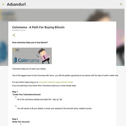 Coinmama - A Path For Buying Bitcoin