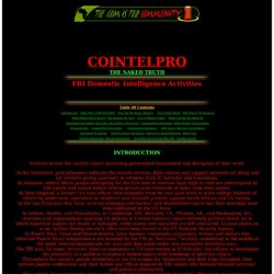COINTELPRO The Naked Truth