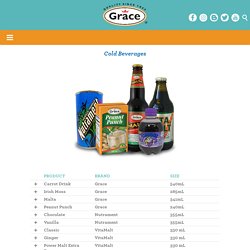 Irish Moss Cold Beverages — Gracefoods