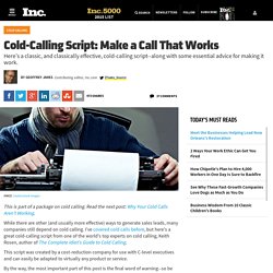 Cold Calling Script: Make a Call That Works