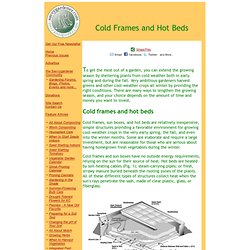 Cold Frames and Hot Beds