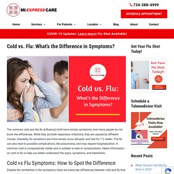 Cold vs Flu: What’s the Difference in Symptoms?