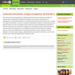 Colección Horizontes, Lengua-Cuadernos de Estudio 3