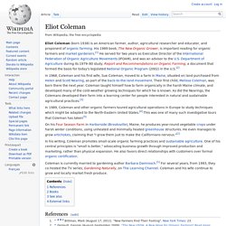 Eliot Coleman