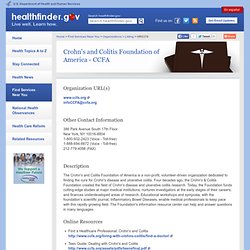 Crohn's and Colitis Foundation of America - healthfinder.gov - CCFA