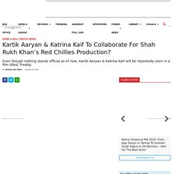 Kartik Aaryan & Katrina Kaif To Collaborate For Shah Rukh Khan's Red Chillies Production?