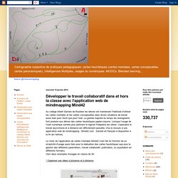Cartographie subjective de pratiques pédagogiques : Développer le travail collaboratif dans et hors la classe avec l'application web de mindmapping Mind42