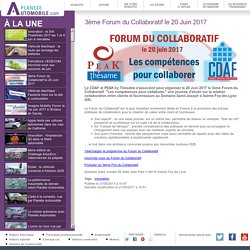 3ème Forum du Collaboratif le 20 Juin 2017