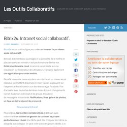 Bitrix24. Intranet social collaboratif