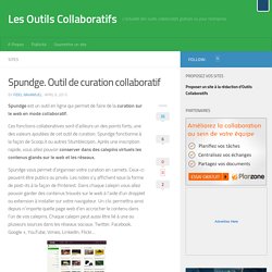 Spundge. Outil de curation collaboratif