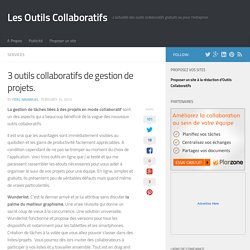 3 outils collaboratifs de gestion de projets