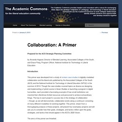 Collaboration: A Primer