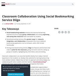 Classroom Collaboration Using Social Bookmarking Service Diigo