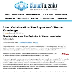 Cloud Collaboration: The Explosion Of Human Knowledge