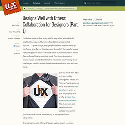 Designs Well with Others: Collaboration for Designers (Part 1)