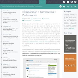 Collaboration + Gamification = Performance