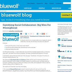 Gamifying Social Collaboration: Big Wins for #GoingSocial